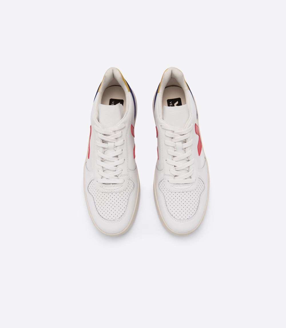 Veja Sneakers Dam - V-10 Läder - Vita - 946230-UIW